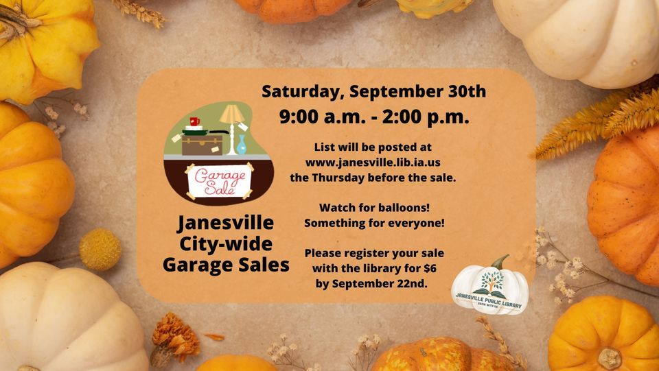 Janesville CityWide Garage Sales , 227 Main St, Janesville, IA 50647