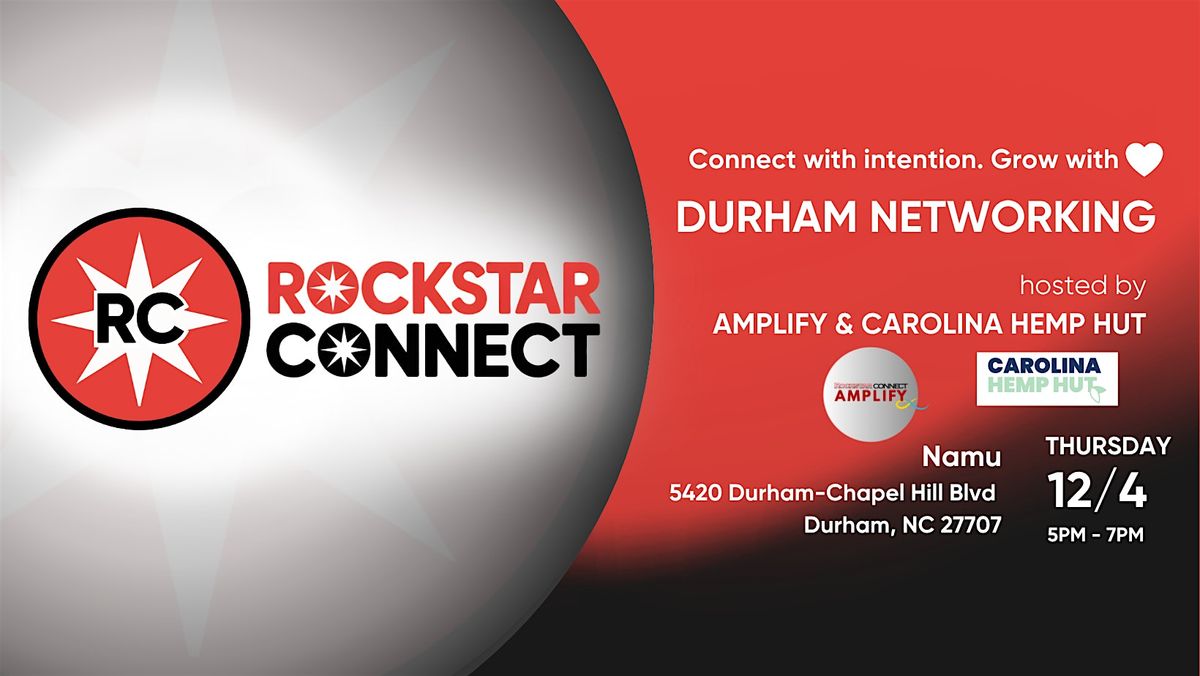 Free Durham Rockstar Connect Networking Event (December, NC), 4 December | Event in Durham | AllEvents