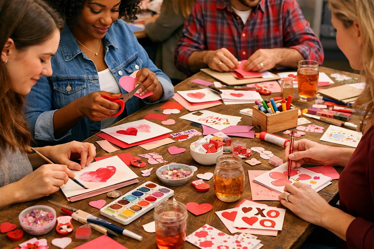 Valentine Card Workshop Blue Bee Cider