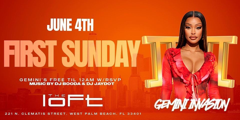 First Sunday Gemini Takeover | The Loft, 221 North Clematis Street,West  Palm Beach,33401,US, June 4 to June 5 | AllEvents.in