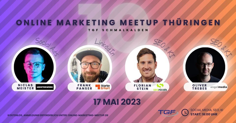 10. Online Marketing Meetup Thüringen, TGF Schmalkalden / Dermbach GmbH