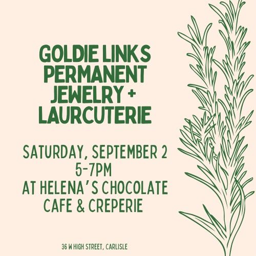 Goldie Links Permanent Jewelry + Laurcuterie , Helena's Chocolate Cafe