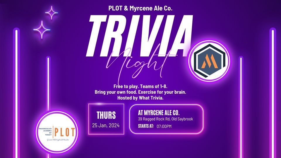 Trivia Night, Myrcene Ale Co., Old Saybrook, January 25 2024 AllEvents.in