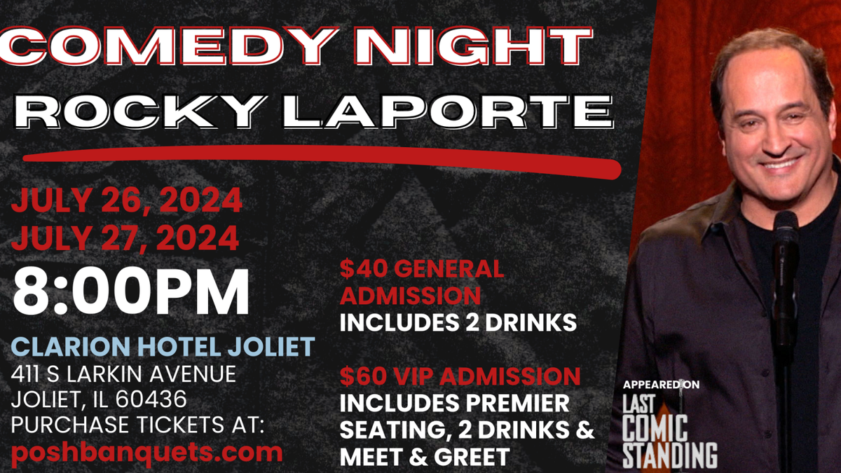 Rocky LaPorte at Oxnard Levity Live, 8 August | Event in Oxnard | AllEvents