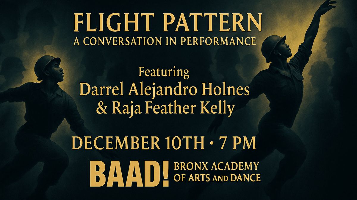 Flight Pattern: A Conversation in Performance by Raja Feather Kelly, 10 December | Event in The Bronx | AllEvents