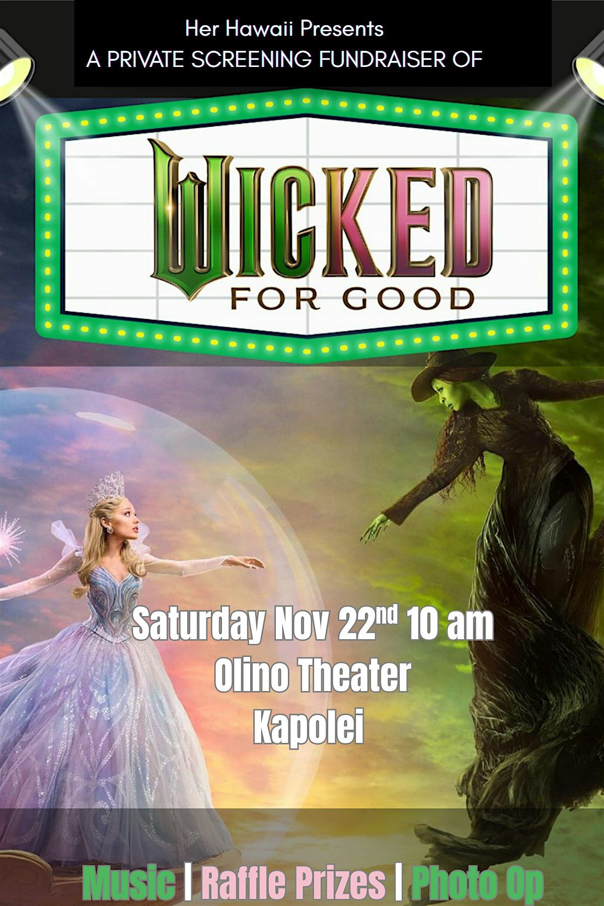 Private Screening: Wicked for Good, 22 November | Event in Kapolei | AllEvents