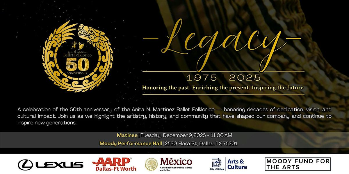 Legacy - Matinee 50th Anniversary Performance, 9 December | Event in Dallas | AllEvents