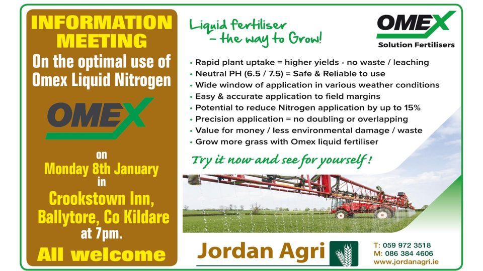 OMEX Liquid Fertiliser Information Meeting Crookstown Inn Kildare omex-liquid-fertiliser-information-meeting-crookstown-inn-kildare