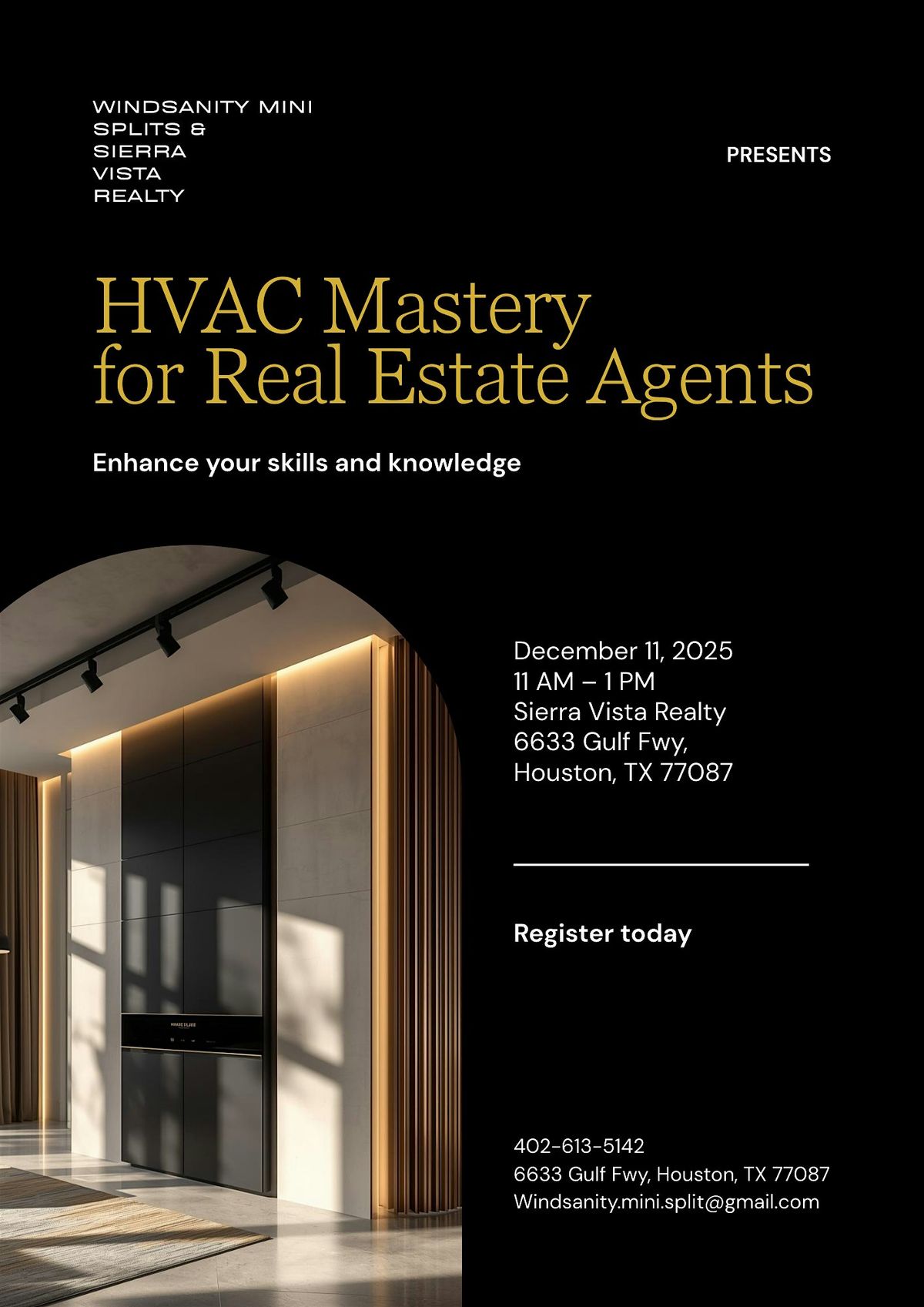 HVAC Mastery for Real Estate Agents — Houston’s Premier Training Event! | Event in Houston | AllEvents