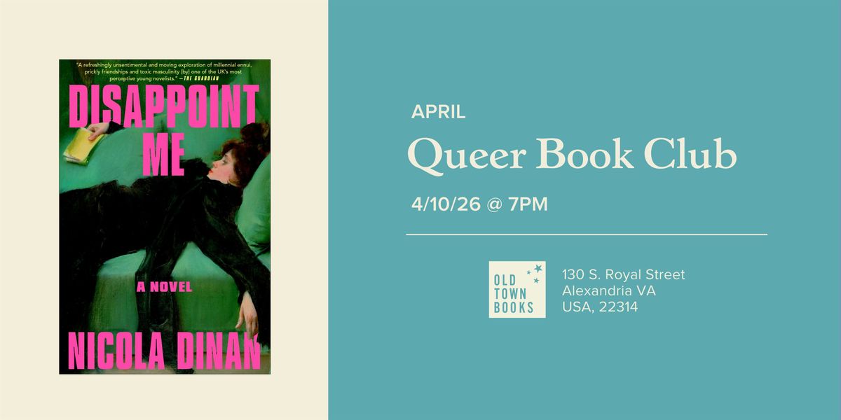 April Queer Book Club: Disappoint Me, 10 April | Event in Alexandria | AllEvents