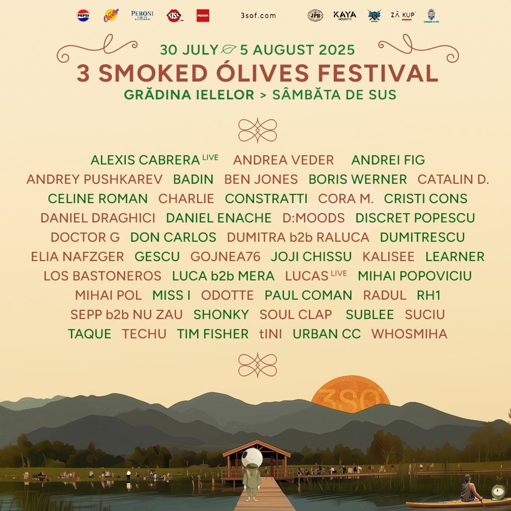 3 Smoked Olives 2025, 30 July | Event in GRĂDINA IELELOR | AllEvents