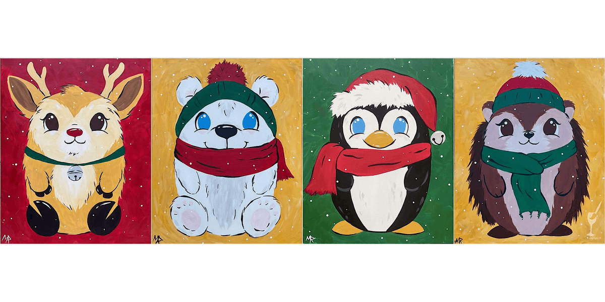 Holiday Buddies Set - Paint and Sip in New Braunfels | Classpop!™, 20 December | Event in New Braunfels