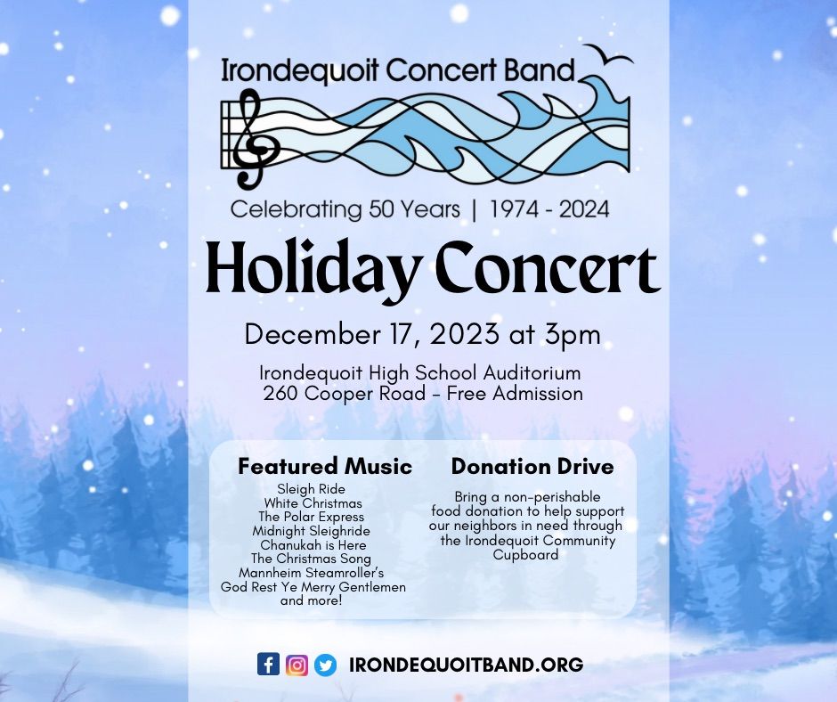 Holiday Concert, West Irondequoit High School, 17 December 2023 |  AllEvents.in