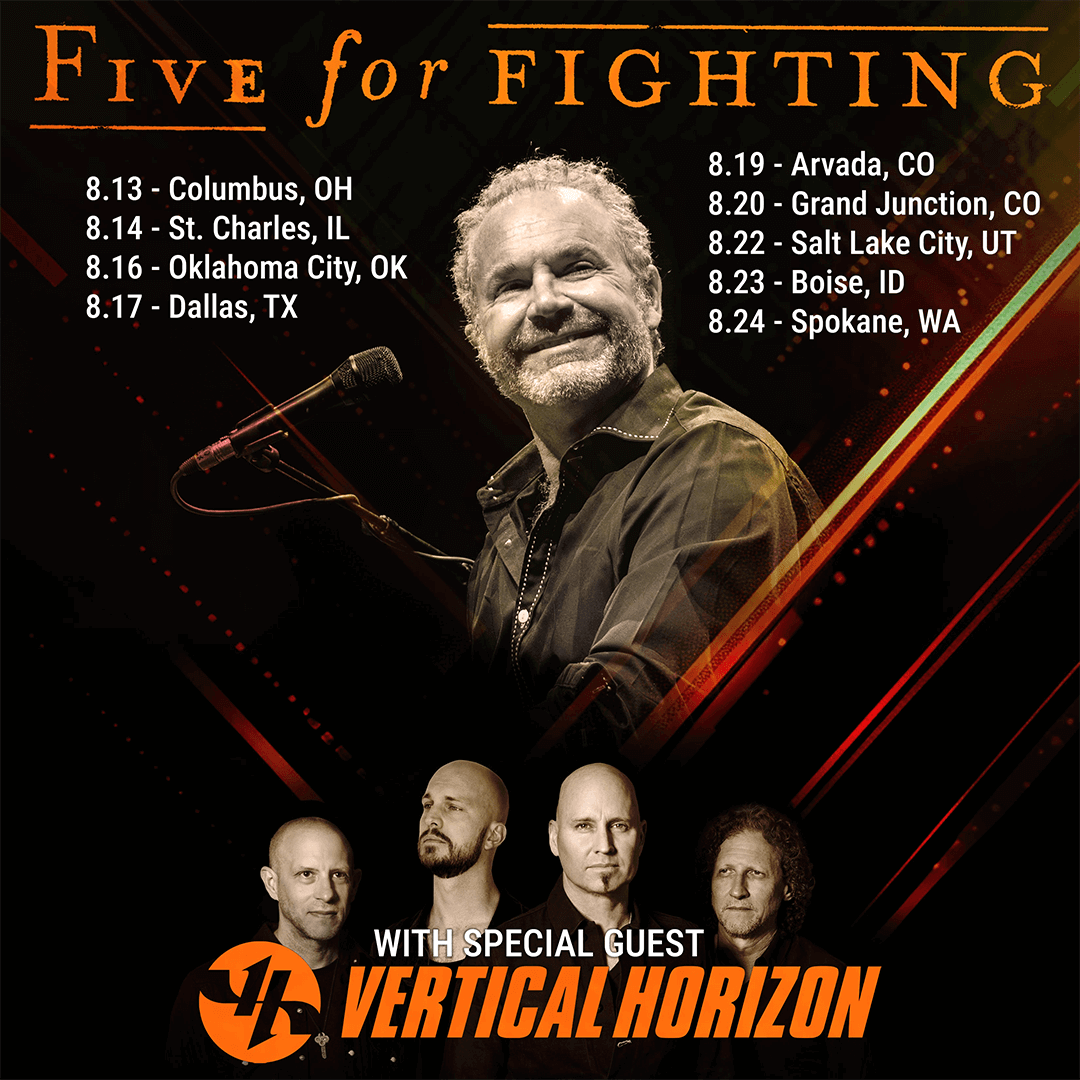 Five For Fighting and Vertical Horizon at Arcada Theatre, 14 August | Event in Saint Charles | AllEvents