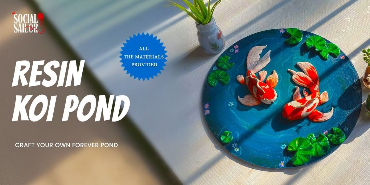 Resin Koi Pond Art - Bangalore