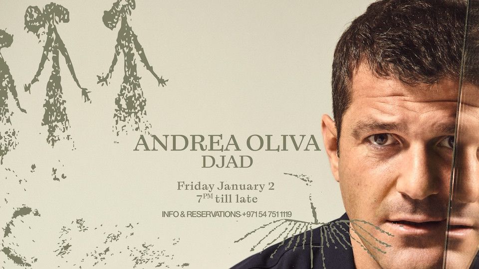 Andrea Oliva at Be Beach, 2 January | Event in Dubai | AllEvents