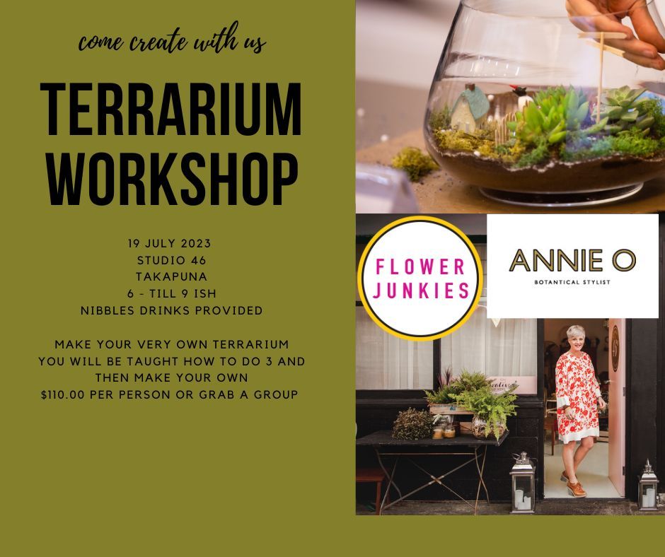 Sip & Plant Terrarium , 46b Taharoto Rd, Takapuna, Auckland