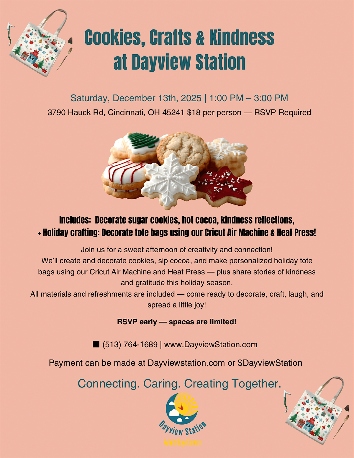 Cookies, Crafts and Kindness at Dayview Station, 13 December | Event in Cincinnati | AllEvents