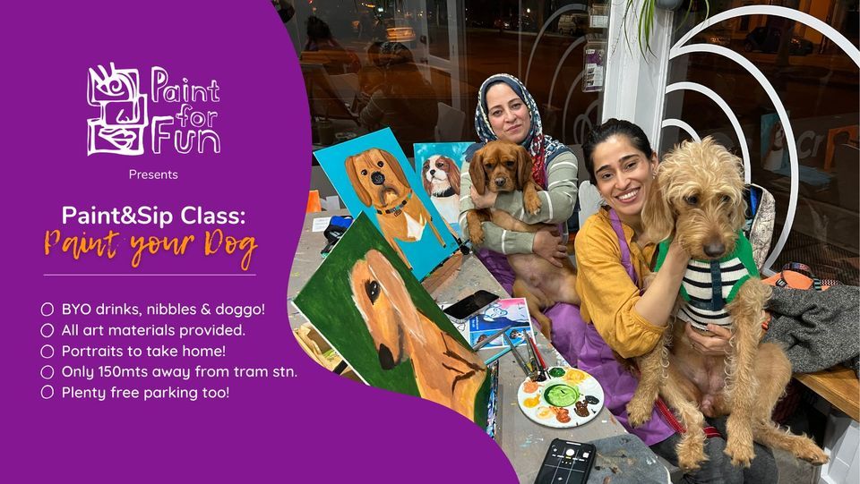 Paint your Dog Pet Friendly Event, Paint for Fun by Dya Australia