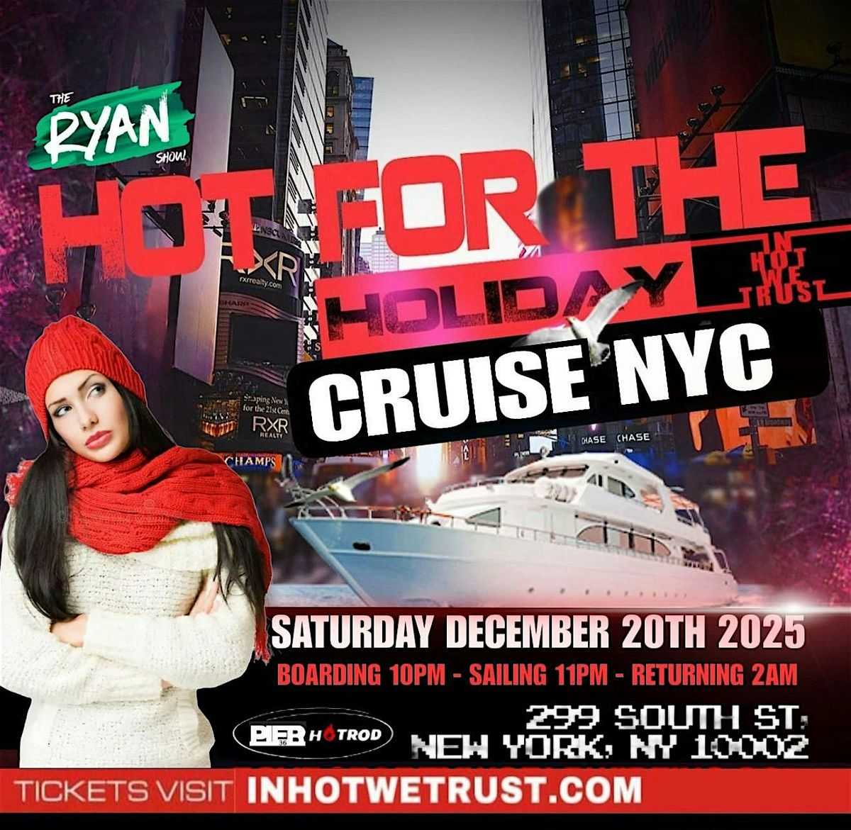 Hot For The Holidays Cruise NYC, 20 December | Event in New York | AllEvents