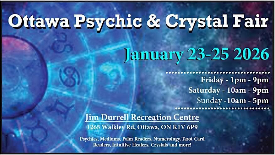 Ottawa East Psychic & Crystal fair, 23 January | Event in Ottawa | AllEvents