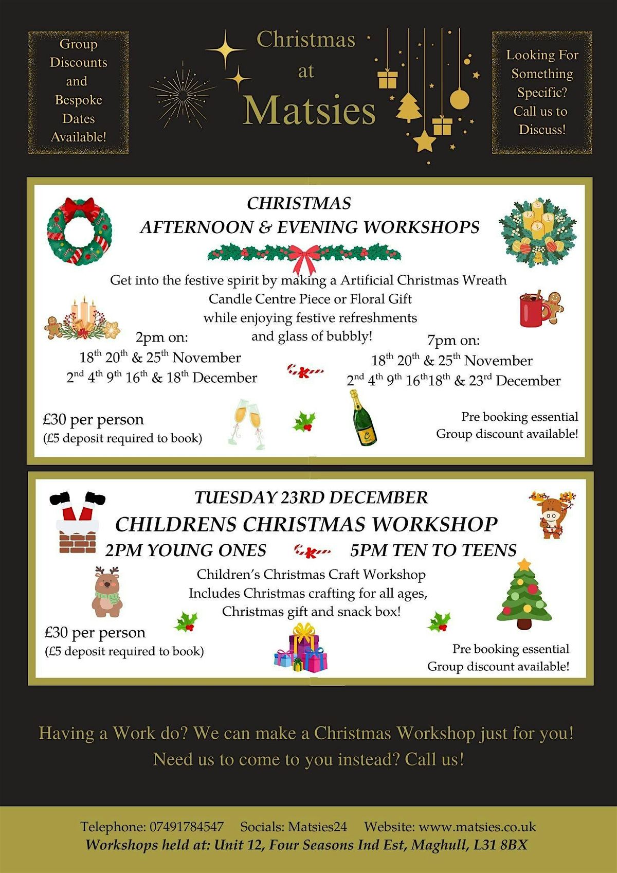 Evening Christmas Wreath Making & Table Centrepiece Workshop, 18 December | Event in Maghull | AllEvents