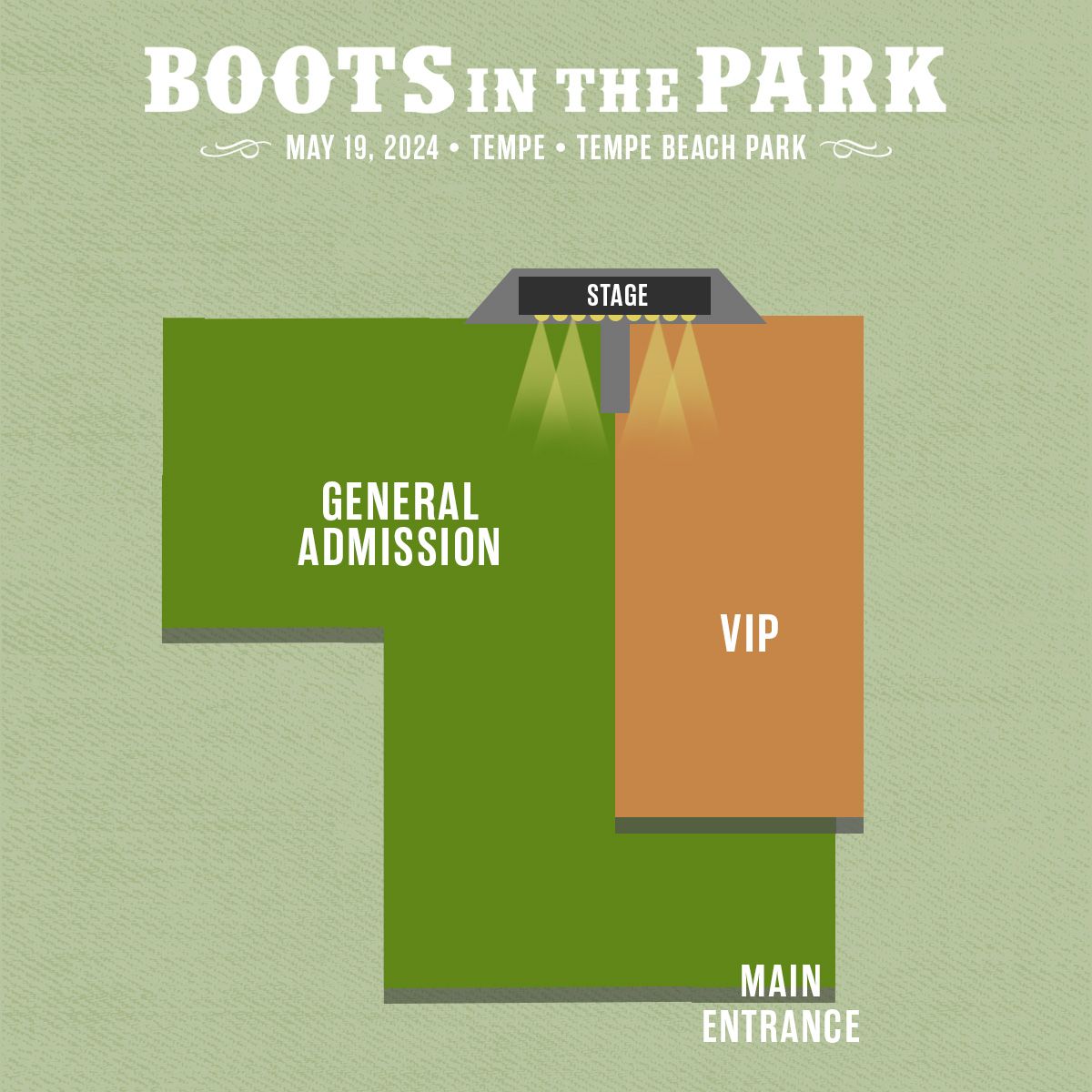 Boots In The Park Thomas Rhett & Trace Adkins Saturday, Tempe Beach