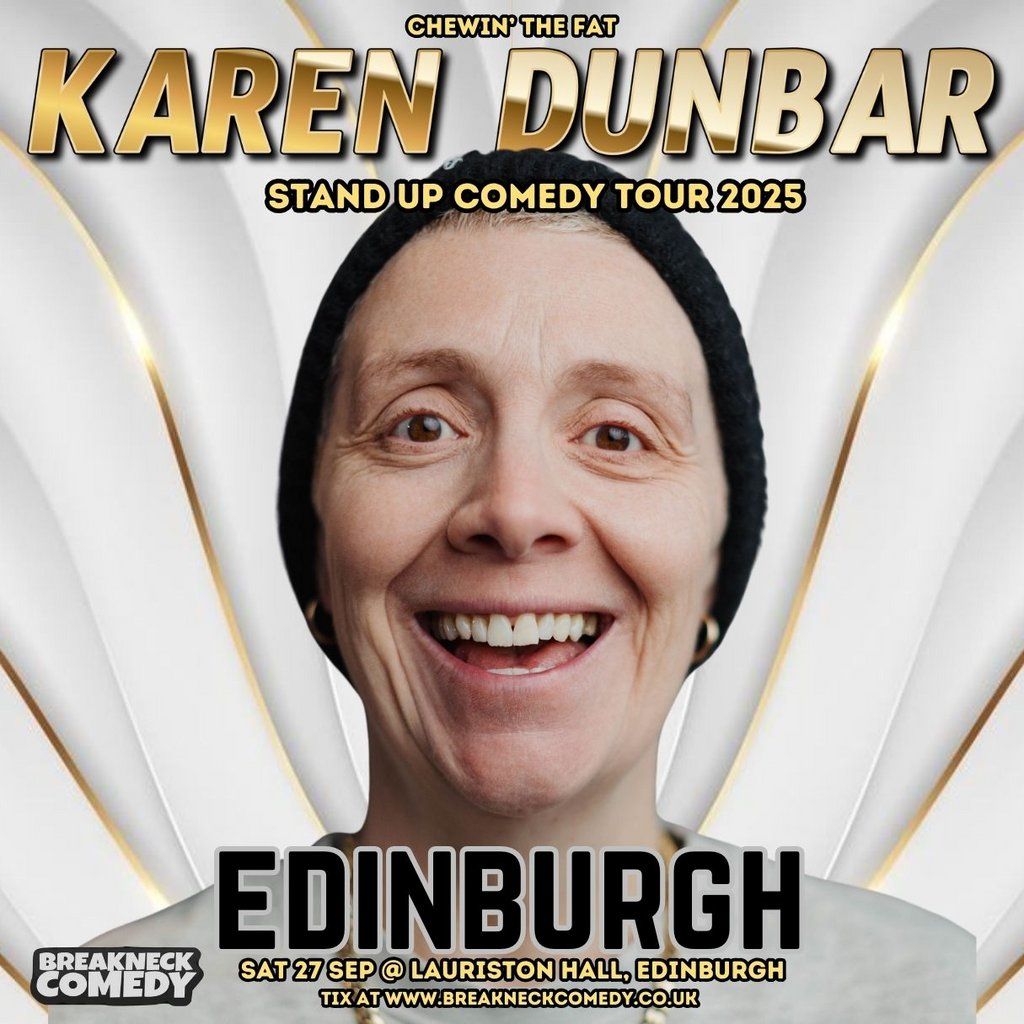 KAREN DUNBAR : Live, 27 September | Event in Edinburgh | AllEvents