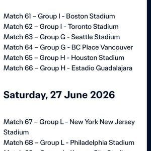 World Cup 26: Group L - Match 68