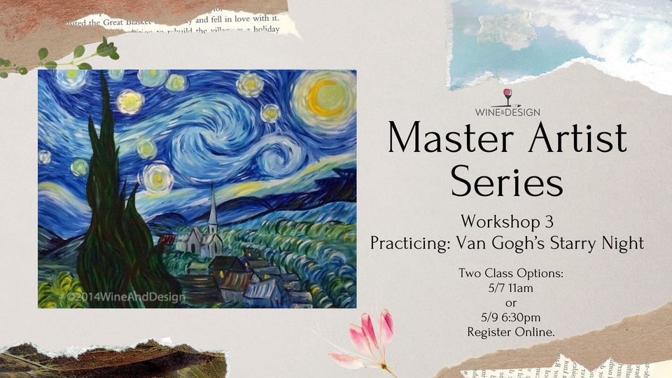 Masters Series Van Goghs Starry Night Wine & Design, Wine & Design