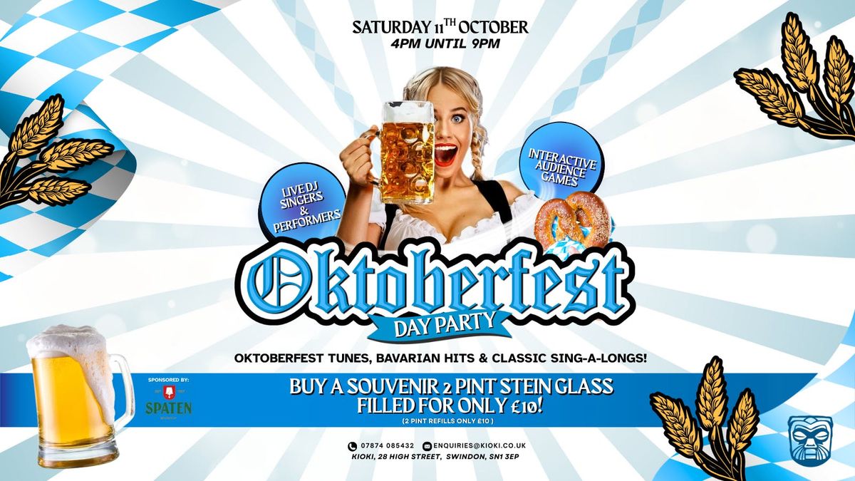 Oktoberfest Day Party - Kioki, Swindon, 11 October | Event in Swindon | AllEvents