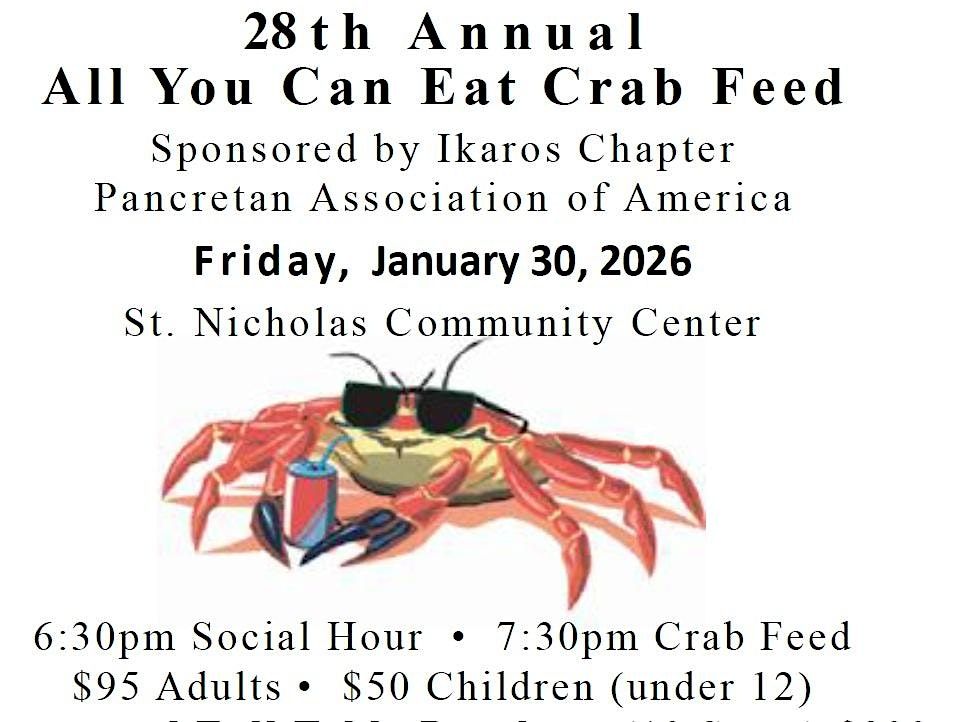 Copy of Ikaros Pancretan Annual All You Can Eat Crab Feed and Live Auction, 30 January | Event in San Jose