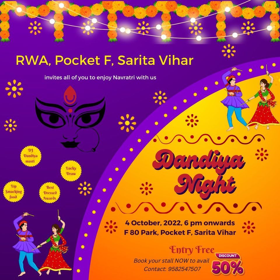 Dandiya Night F Pocket, Sarita Vihar, New Delhi, Sarita vihar new