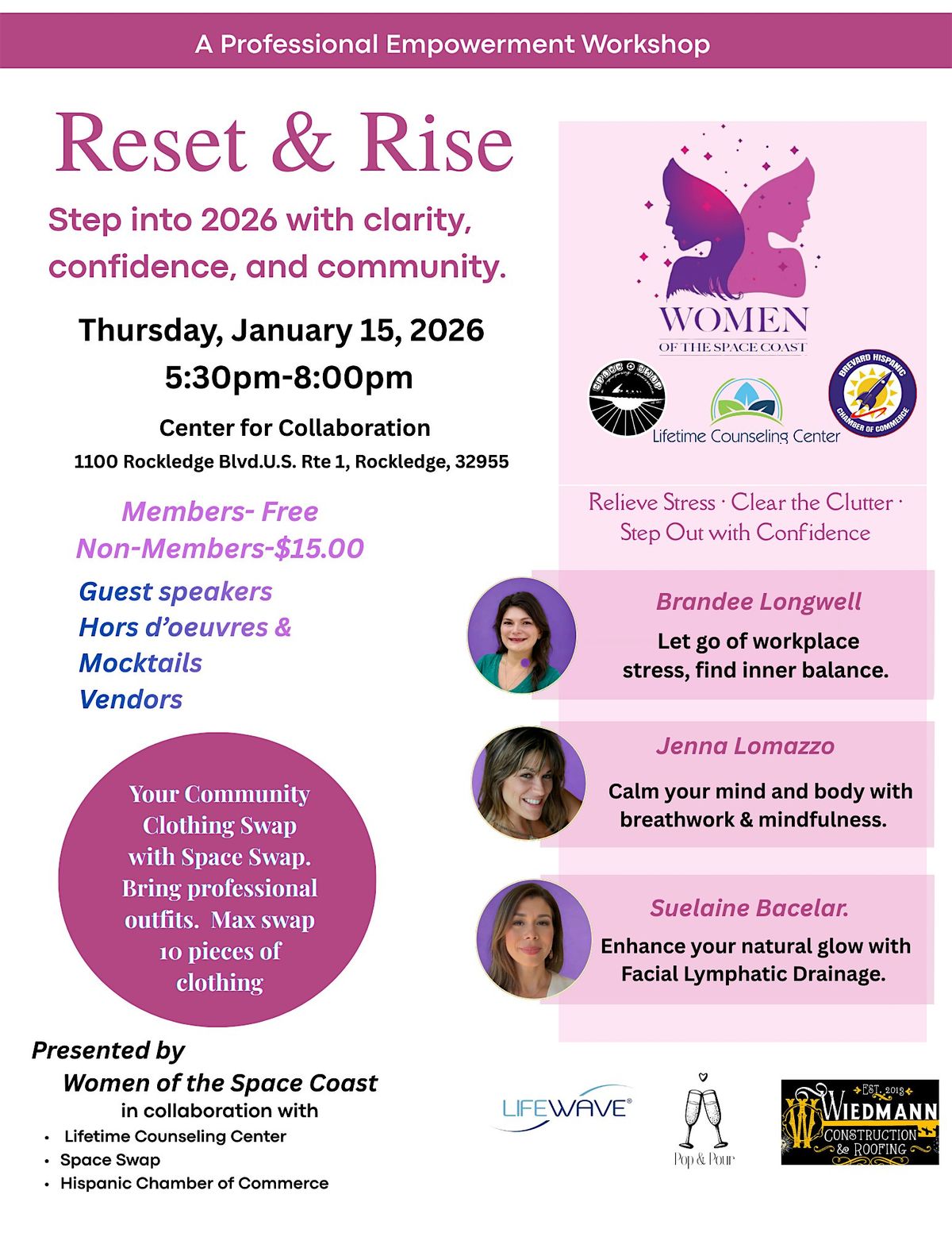 Reset and Rise, A Professional Empowerment Workshop, 15 January | Event in Rockledge | AllEvents