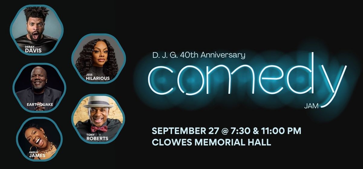DeRay Davis, Jess Hilarious, Earthquake, Tony Roberts & Ambur James at Clowes Memorial Hall, 27 September