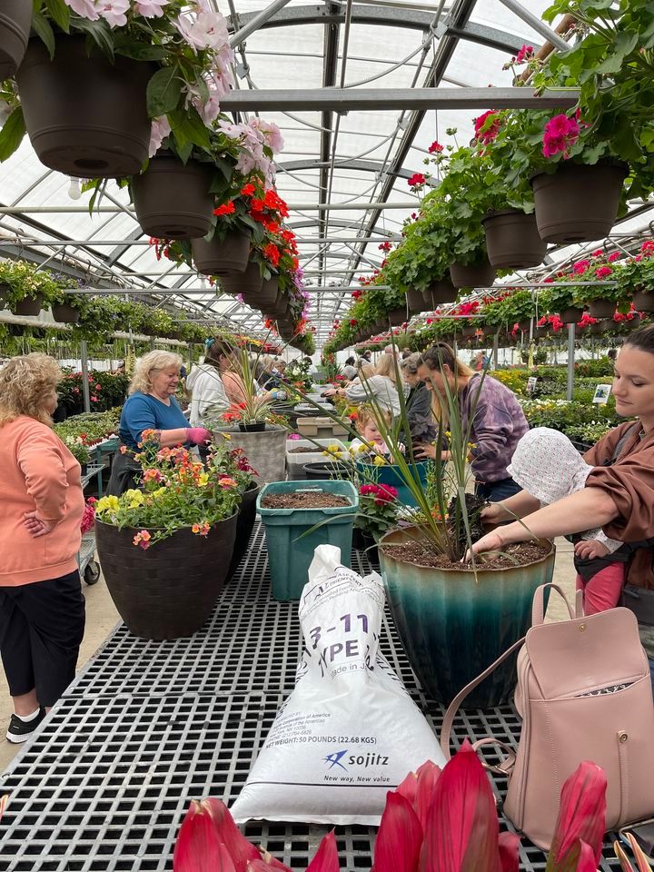 Make Your Own Planter Day 2024, Lehigh's Greenhouse, Hanover, 26 April
