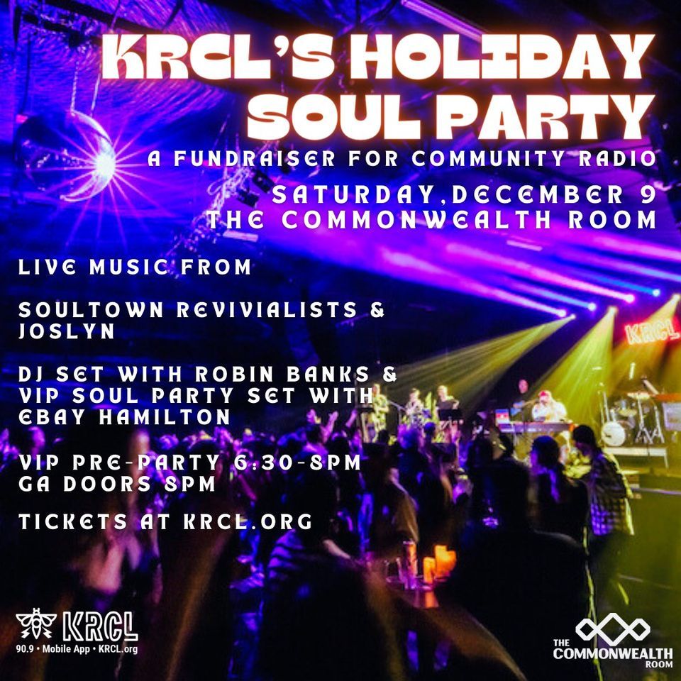 KRCLs Holiday Soul Party, The Commonwealth Room, West Valley City