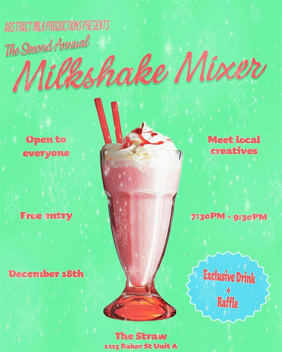 Abstract Milk Milkshake Mixer, 18 December | Event in Costa Mesa | AllEvents