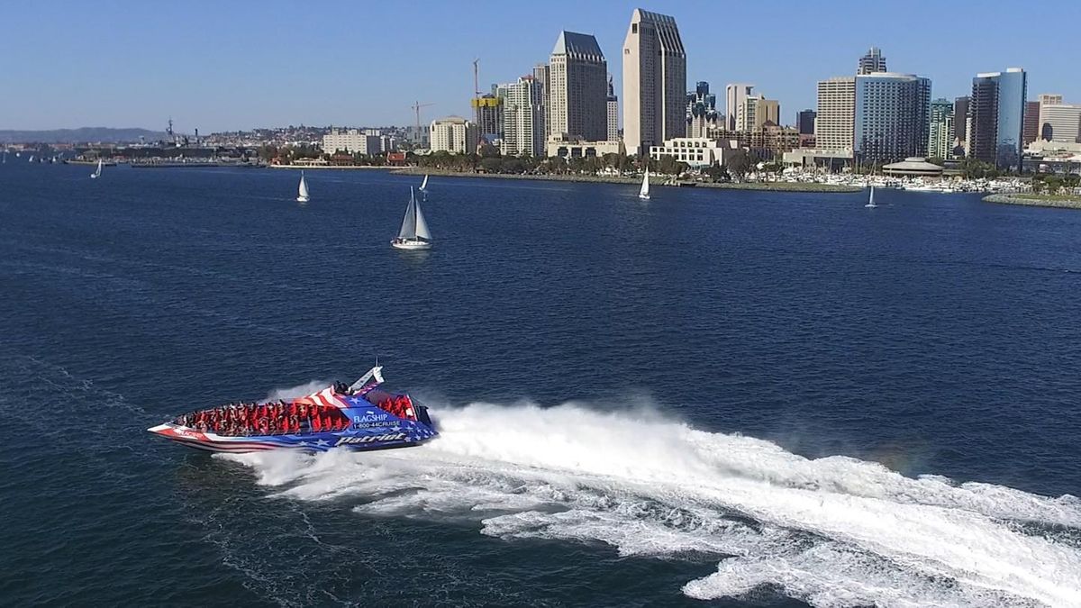 Patriot Jet Boat Thrill Ride on San Diego Bay, Flagship Cruises Patriot Jet Boat Thrill Ride on San Diego Bay, Flagship Cruises