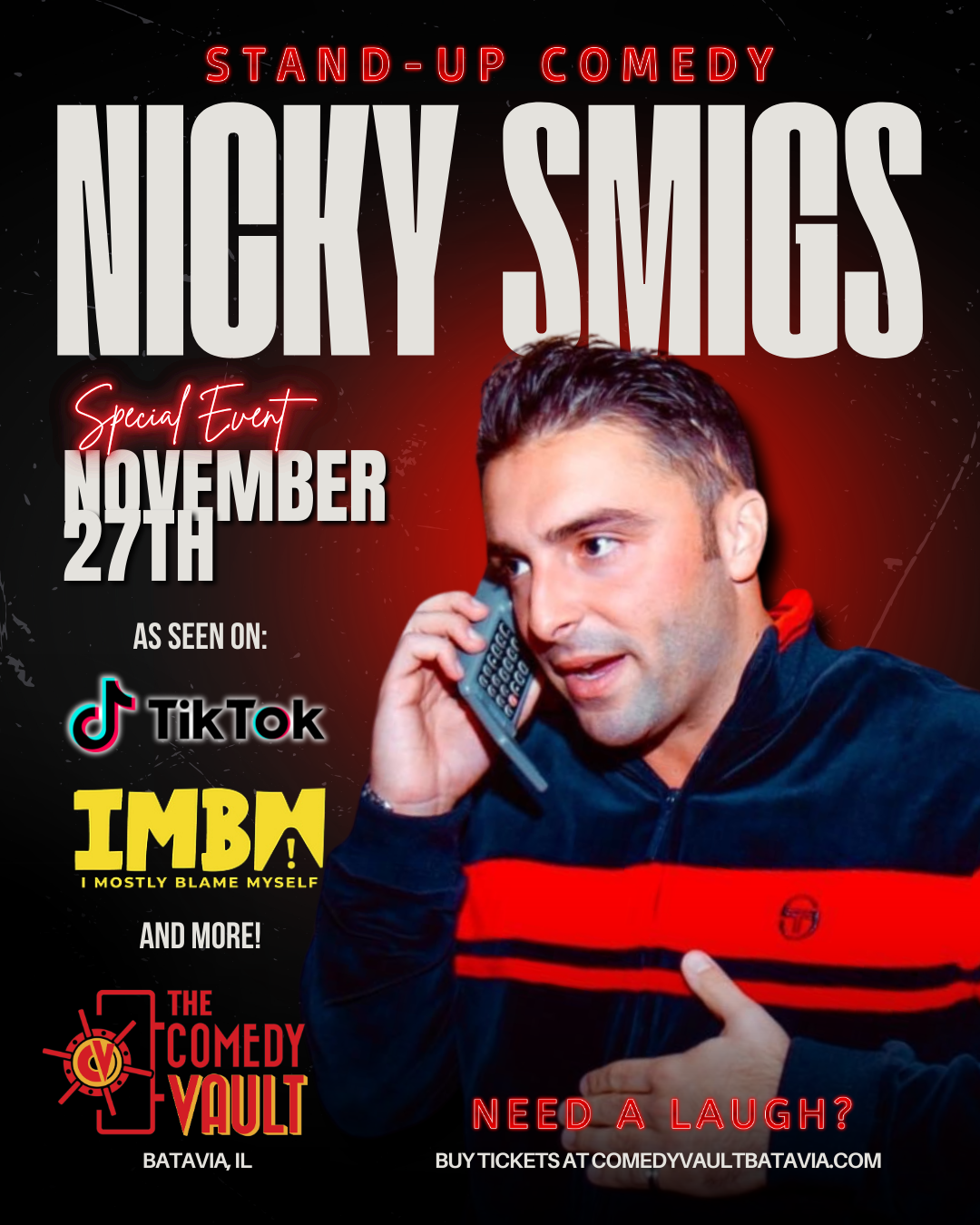 Nicky Smigs at The Armory - MGM Springfield, 24 May | Event in Springfield | AllEvents