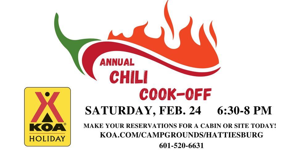 Chili Cookoff, HattiesburgOkatoma KOA (Hattiesburg, MS), February 24