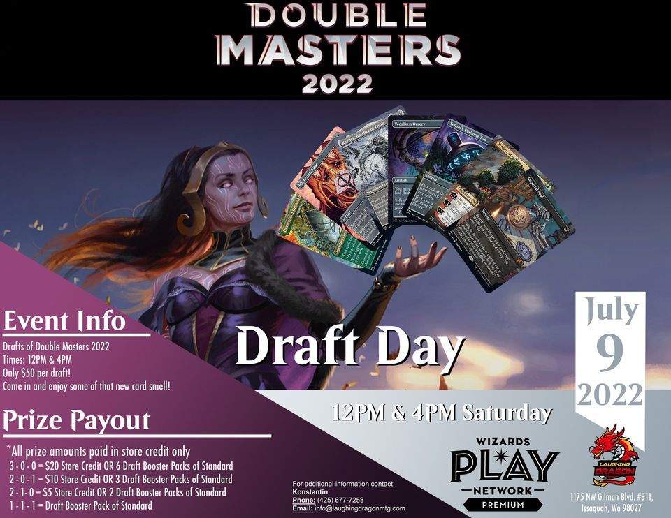 Double Masters 2022 Release Weekend Booster Draft, Laughing Dragon MTG