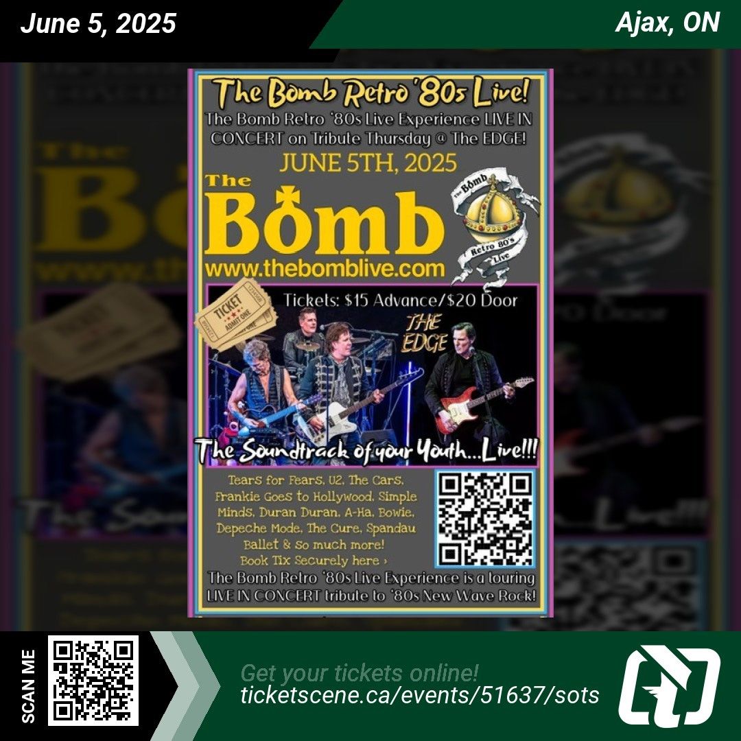 The Bomb - Retro 80's Live Experience, 25 September | Event in Uxbridge | AllEvents