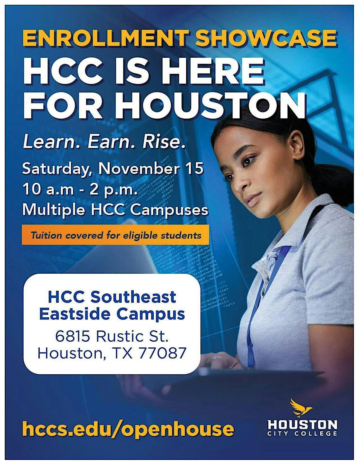 Enrollment Showcase at HCC Southeast's OPEN HOUSE | Event in Houston | AllEvents