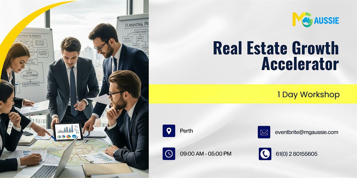 Real Estate Growth Accelerator: 1 Day Session in Perth, 17 December | Event in Perth | AllEvents