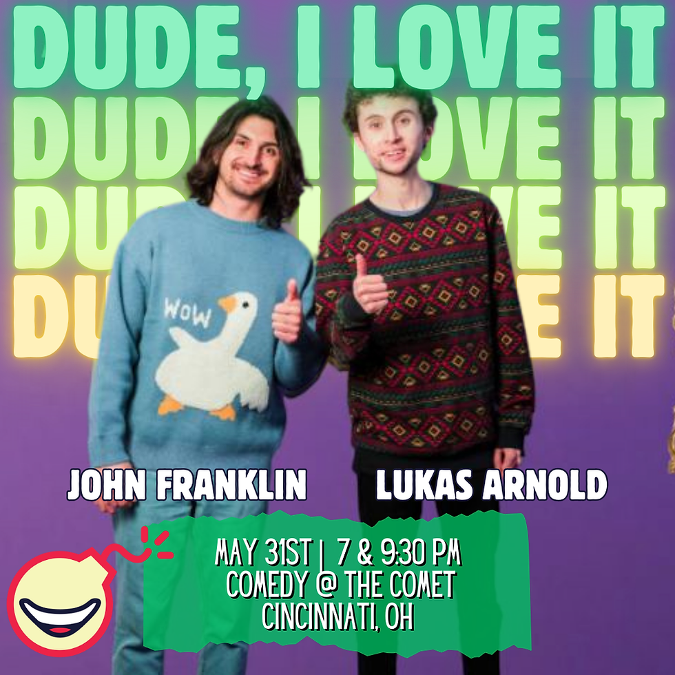 Lukas Arnold and John Franklin at Spokane Comedy Club, 13 July | Event in Spokane | AllEvents