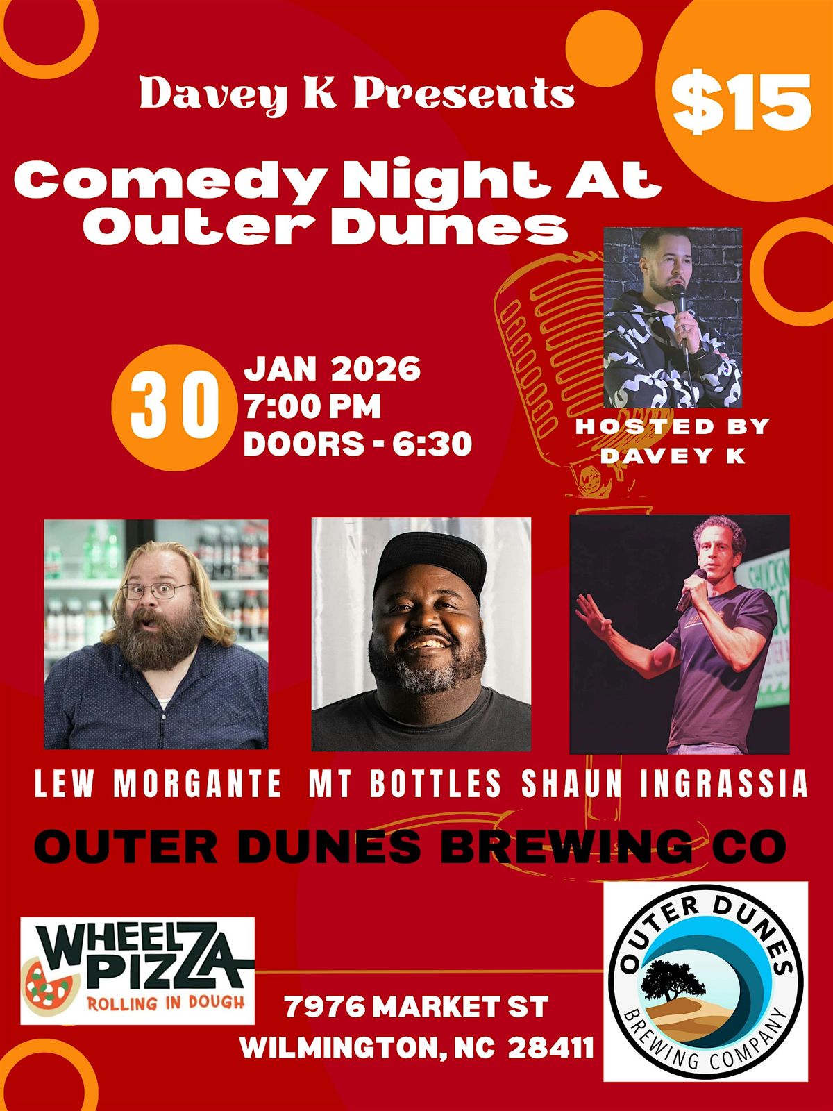 Comedy Night at Outer Dunes, 30 January | Event in Wilmington | AllEvents