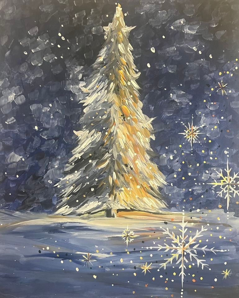 Magical Christmas Tree Paint Night w/ Mary Hunt, 614 High Street