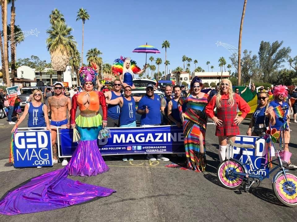 Palm Springs Pride Parade Honoring LOLA , Palm Canyon Drive, Palm