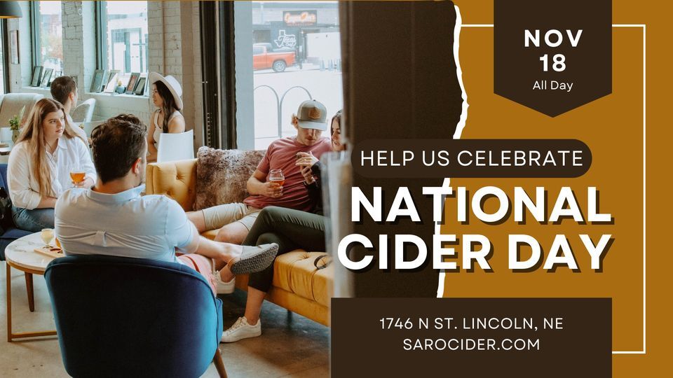 National Cider Day with Saro Cider LNK, Saro Cider, Malcolm, November